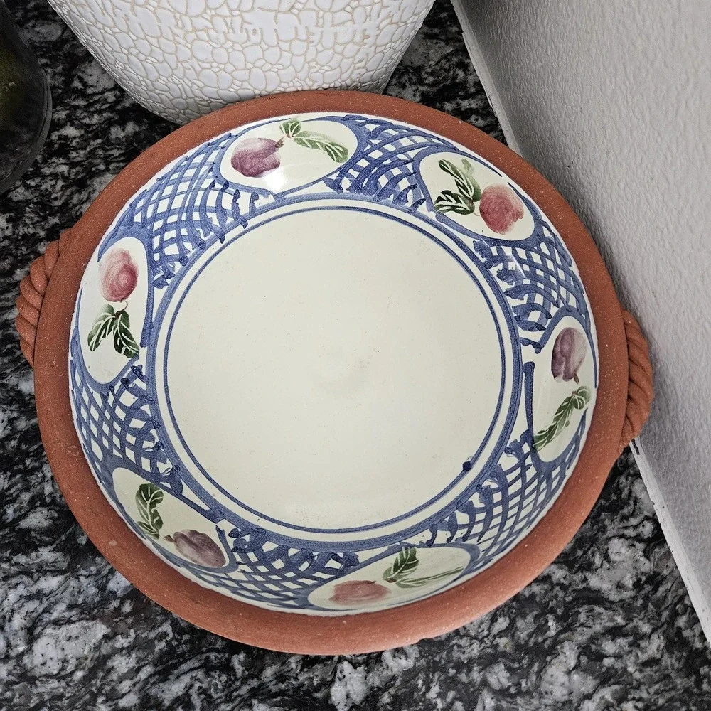 Vintage Darcy Margesson Stoneware Pottery  Platter  Casserole‎ Deep Dish